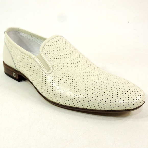 GOODMAN ?? MEN\'S OFF-WHITE SOFT LEATHER COMFORT SUMMER LOAFERS main image 5